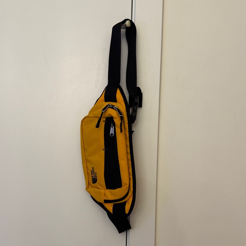 The North Face Black and Yellow Belt Bag